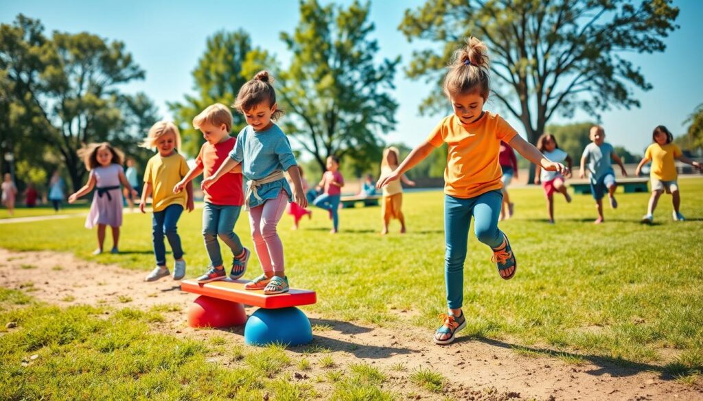 exercices équilibre enfants